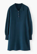 Collared dress, Petrol, webstill