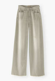 Mid-rise wide-leg jeans, Washed mushroom, webstill
