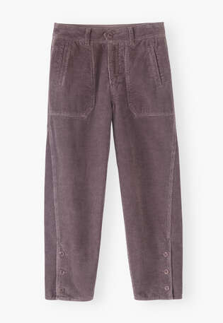Relaxed carrot-fit cords, Grape, webstill