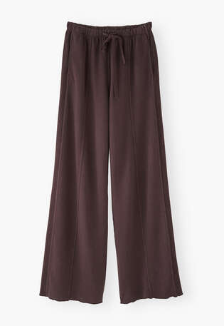Wide-leg jogger, Espresso, webstill