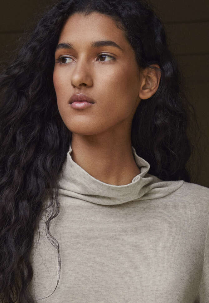High-neck top, Ice grey, completeTheLook