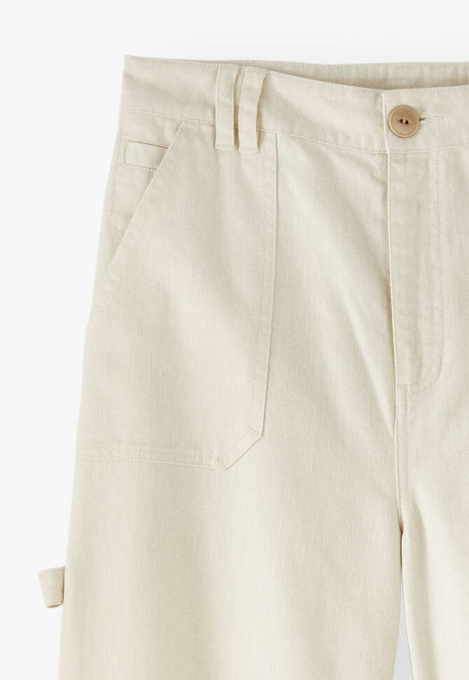 Carpenter trousers, Ecru, completeTheLook