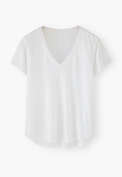V-neck top, White, webstill