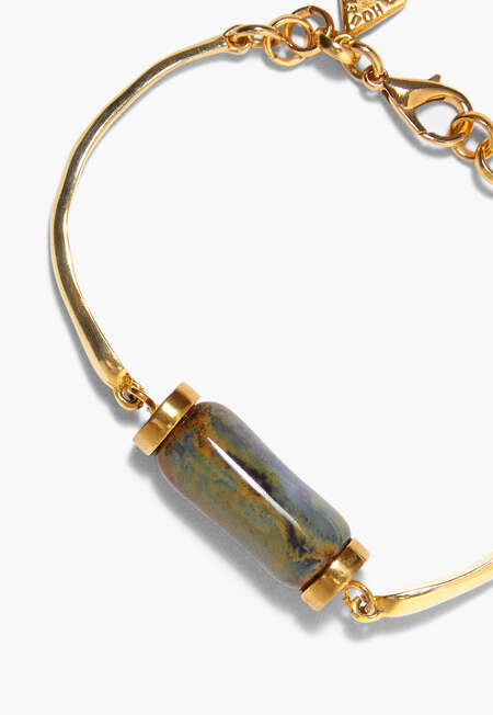 Ceramic bracelet, Gold ocean, completeTheLook