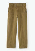Seamed trousers, Olive brown, webstill