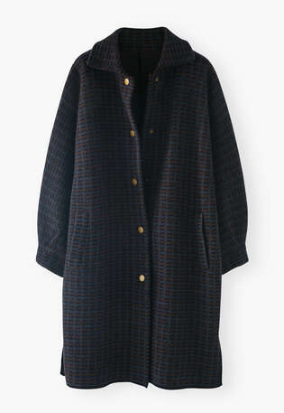 Checked jacket, Charcoal copper, webstill