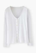 Scoop-neck top, White, webstill