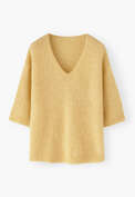 V-neck sweater, Warm yellow, webstill