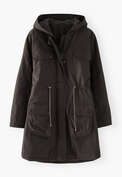 Parka coat, Charcoal, webstill