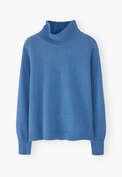 High-neck sweater, Cobalt, webstill