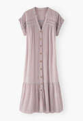 Mixed-check dress, Sky red, webstill