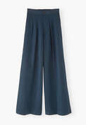 Pleat-detail trousers, Ink, webstill