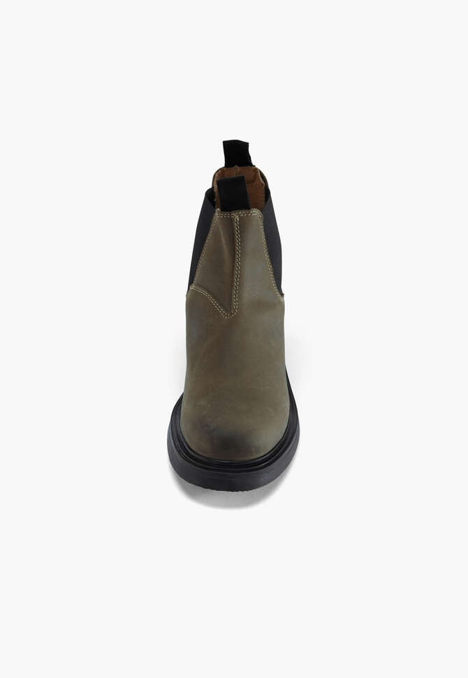 Chunky Chelsea boots, Olive, completeTheLook