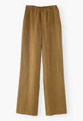 Wide-leg trousers, Brown olive, webstill