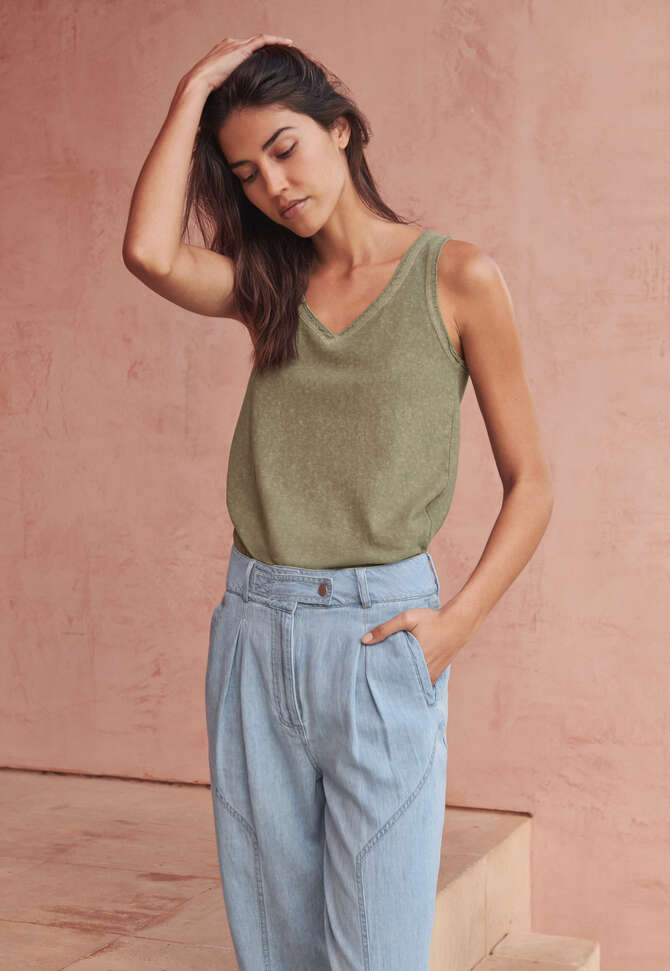 Tapered trousers, Light wash, completeTheLook