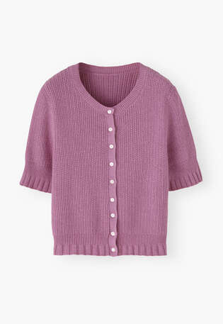 Tuck-stitch sweater, Soft magenta, webstill