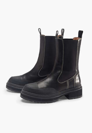 Ankle boots, Black, webstill