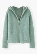 Zip-up hoodie, Duck-egg, webstill