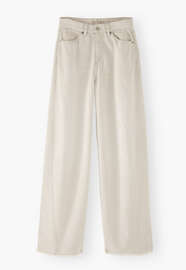 Mid-rise wide-leg jeans, Parchment, webstill