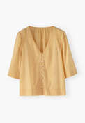 Cropped blouse, Warm yellow, webstill