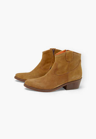 Suede ankle-boots, Tan, webstill