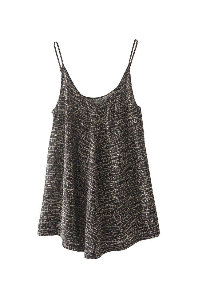 Printed camisole, Black, completeTheLook