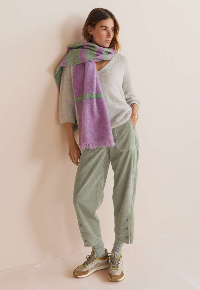 Relaxed carrot-fit cords, Grey ice, completeTheLook