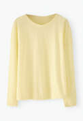 Drop-shoulder top, Pastel yellow, webstill