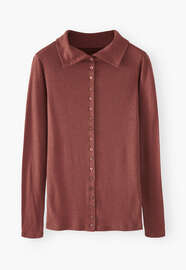 Button-through top, Sangria, webstill