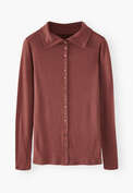 Button-through top, Sangria, webstill