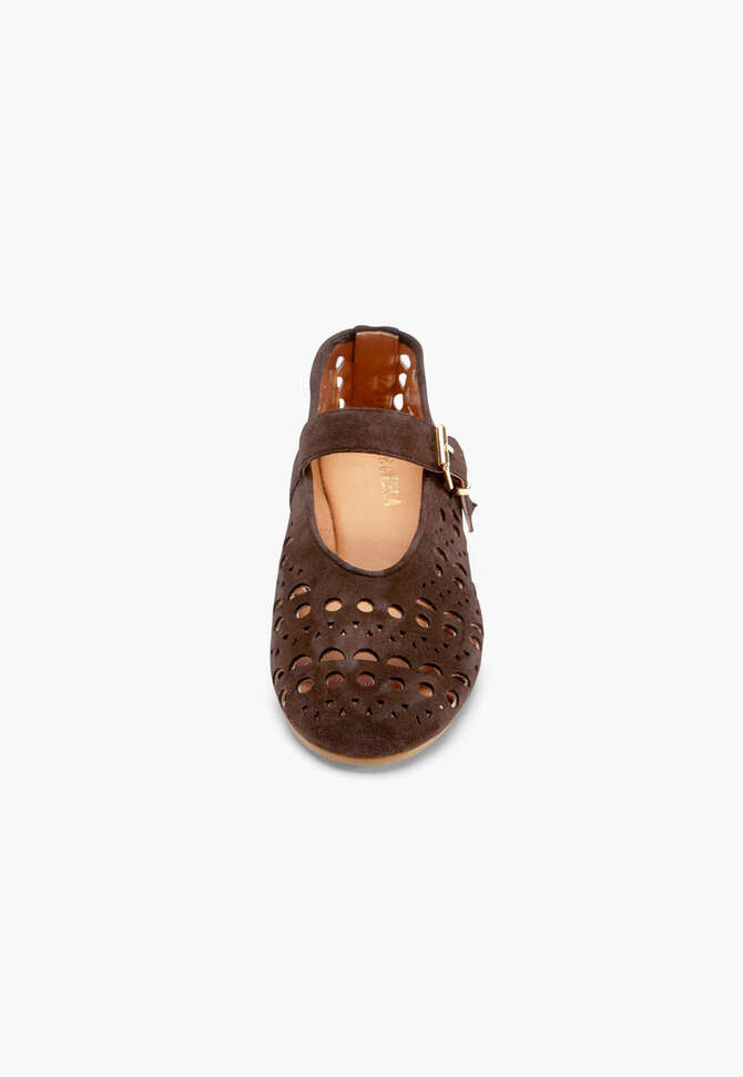 Cut-work pumps, Espresso, completeTheLook