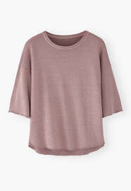 Loopback T-shirt, Light mauve, webstill
