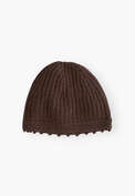 Knitted beanie, Espresso, webstill