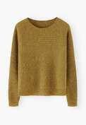 Dolman-sleeve sweater, Ochre, webstill