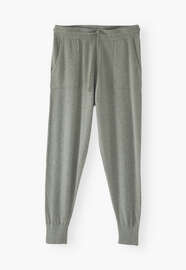 Knitted joggers, Sage marl, webstill