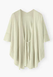 Knitted kimono cardigan, Pale mint, webstill