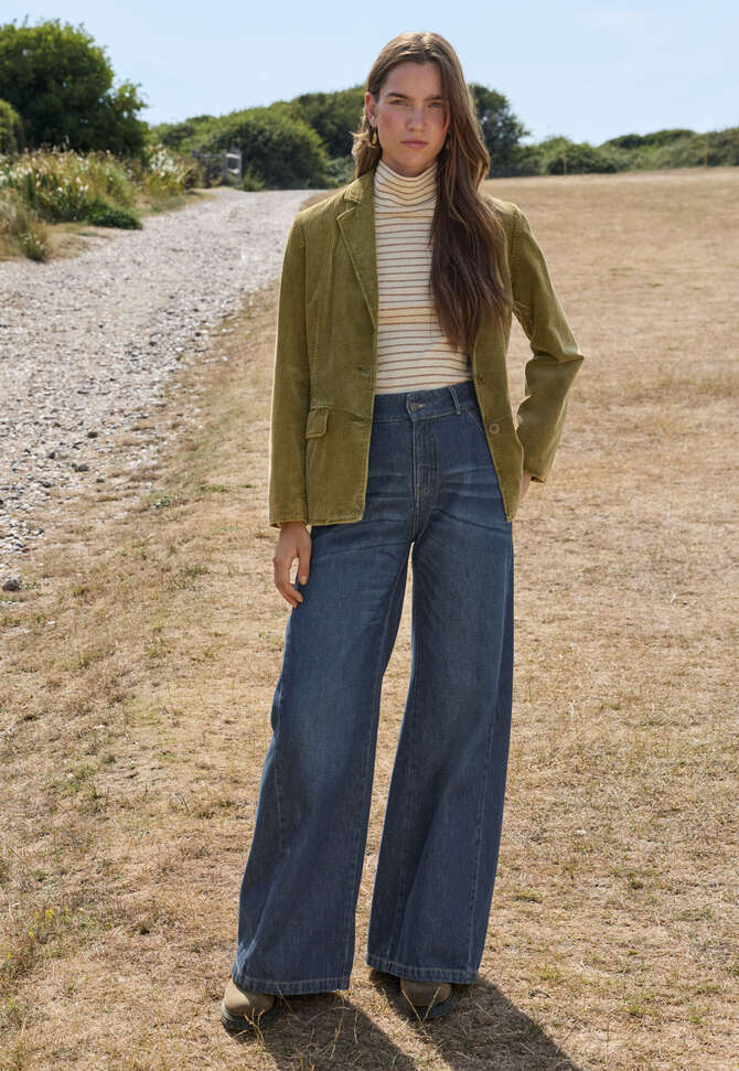Cord blazer, Olive green, completeTheLook