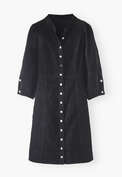 Cord dress, Dark grey, webstill