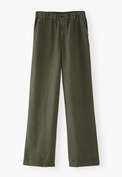 Wide-leg trousers, Forest green, webstill