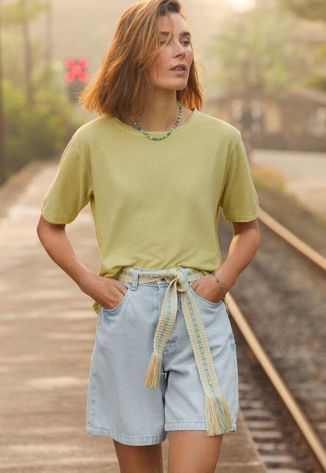 Boxy T-shirt, Soft pistachio, completeTheLook