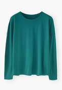 Drop-shoulder top, Deep teal, webstill
