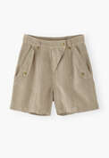 Flap-pocket shorts, Pale khaki, webstill