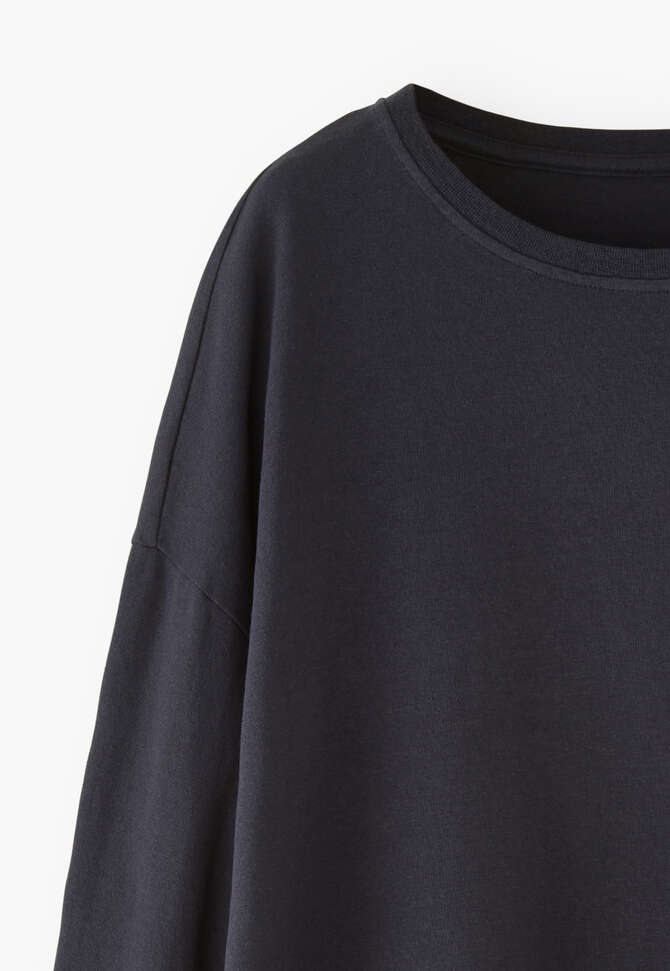 Drop-shoulder top, Deep indigo, completeTheLook