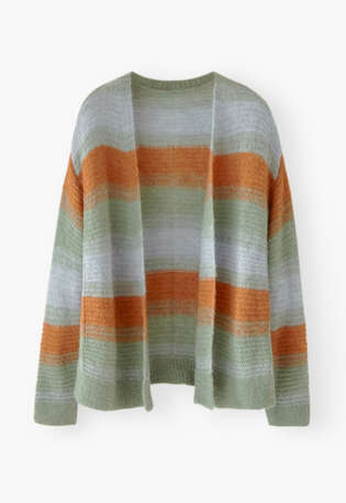Striped cardigan, Ginger jade, webstill