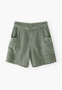 High-waisted shorts, Eucalyptus, webstill