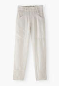 Cropped trousers, Ivory, webstill