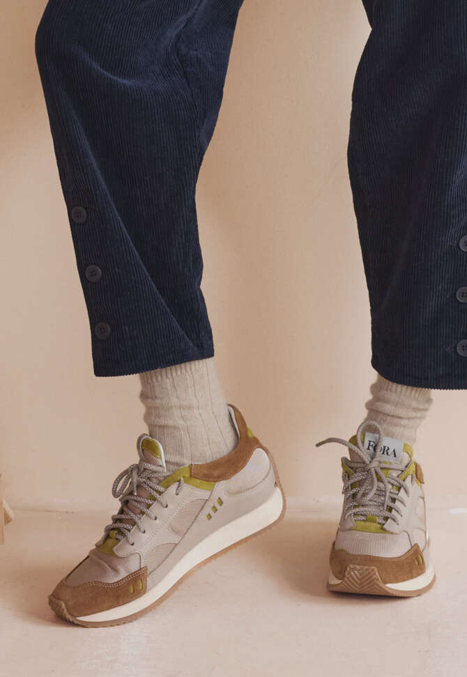 Ribbed socks, Natural, completeTheLook