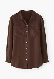 Relaxed shirt, Chocolate, webstill