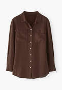 Relaxed shirt, Chocolate, webstill