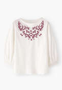 Embroidered sweatshirt, Off-white, webstill